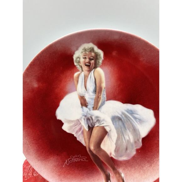 The Seven Year Itch Marilyn Monroe And Delphi Collectors Plate Bradford Exchange - Picture 4 of 6
